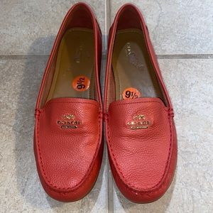 Coach Women’s Loafer Flat Red Orange 9.5